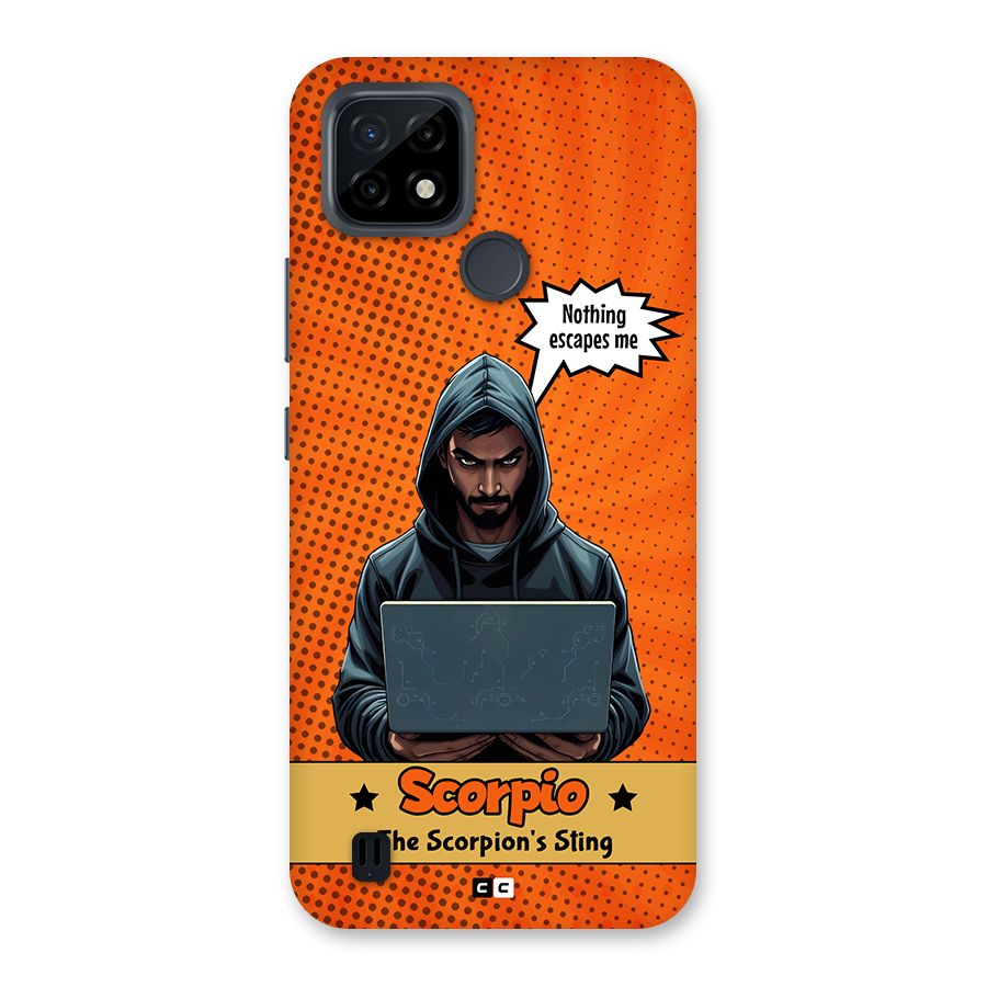Scorpio Warning Back Case for Realme C21
