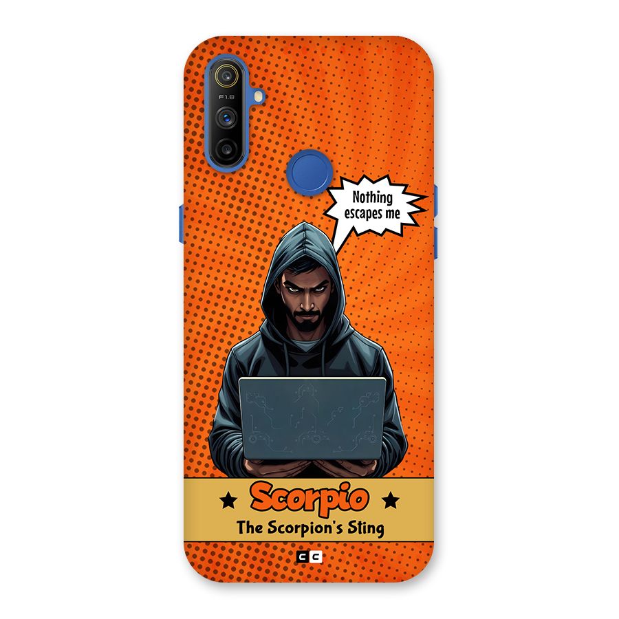 Scorpio Warning Back Case for Realme Narzo 10A