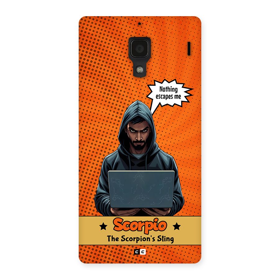 Scorpio Warning Back Case for Redmi 1s