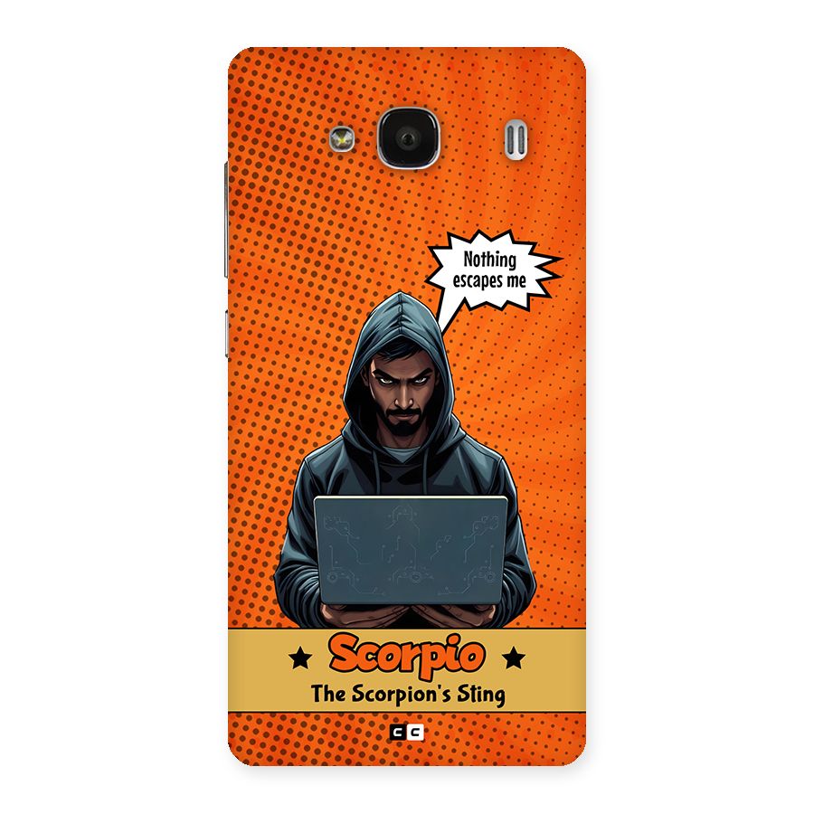 Scorpio Warning Back Case for Redmi 2 Prime