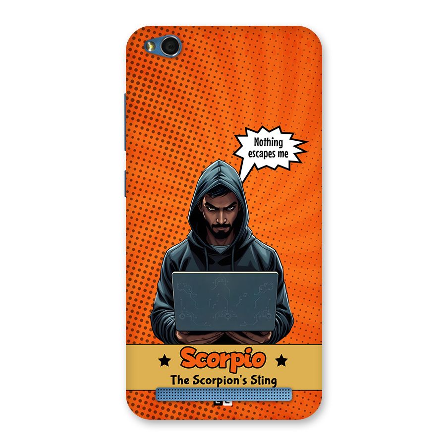 Scorpio Warning Back Case for Redmi 5A