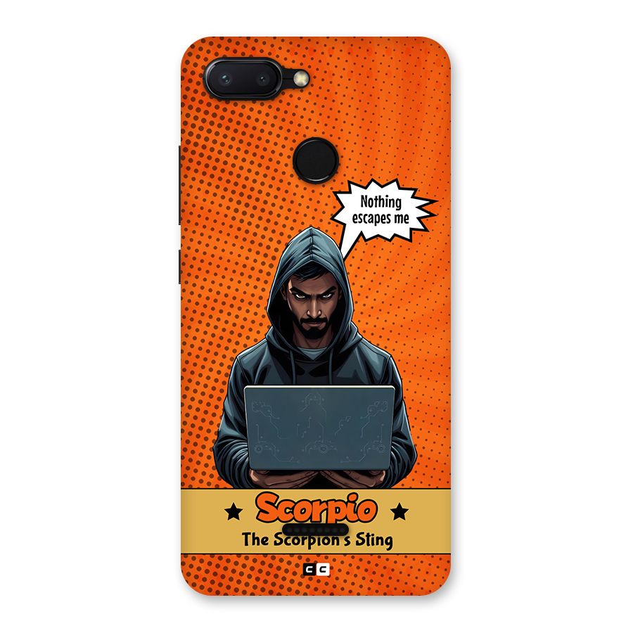Scorpio Warning Back Case for Redmi 6