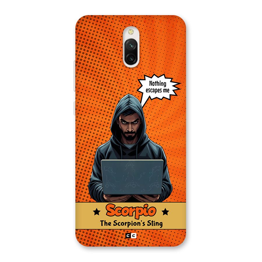 Scorpio Warning Back Case for Redmi 8A Dual