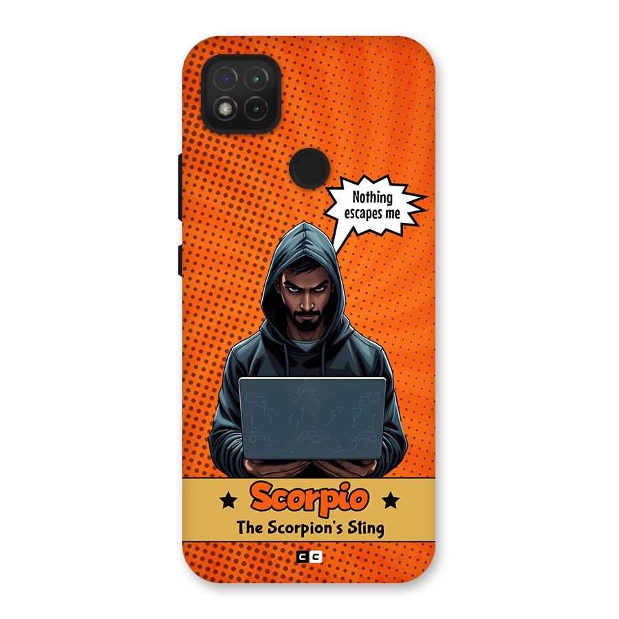 Scorpio Warning Back Case for Redmi 9C