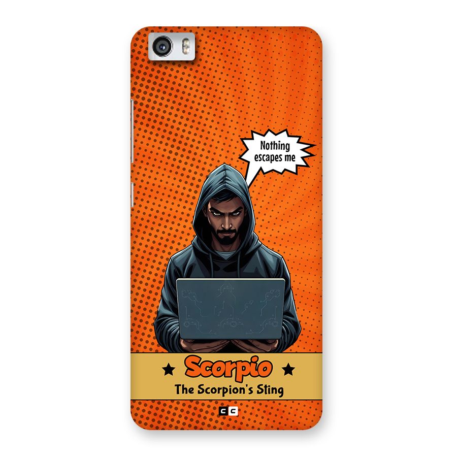 Scorpio Warning Back Case for Redmi Mi 5