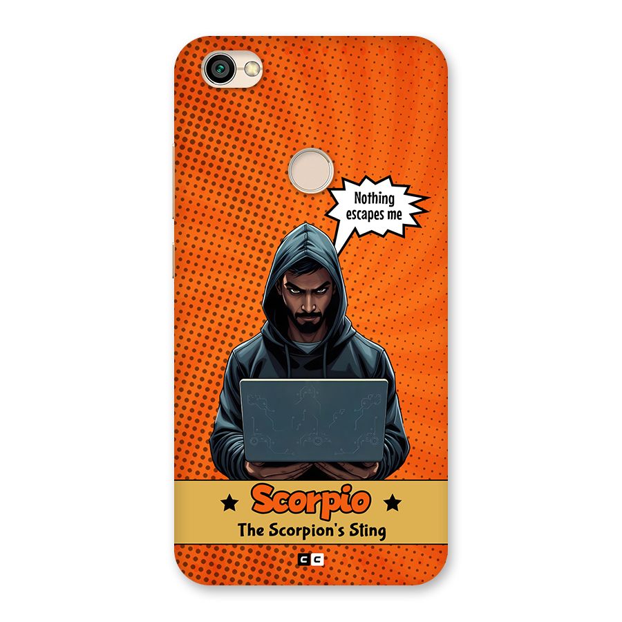 Scorpio Warning Back Case for Redmi Y1 2017