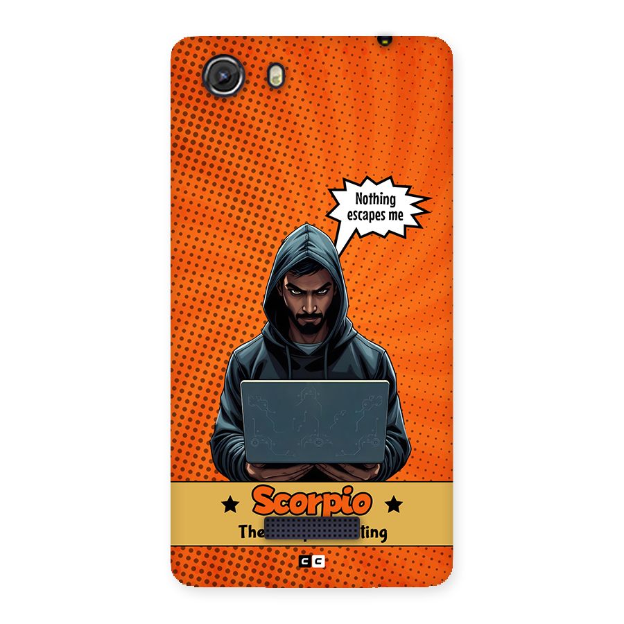 Scorpio Warning Back Case for Unite 3