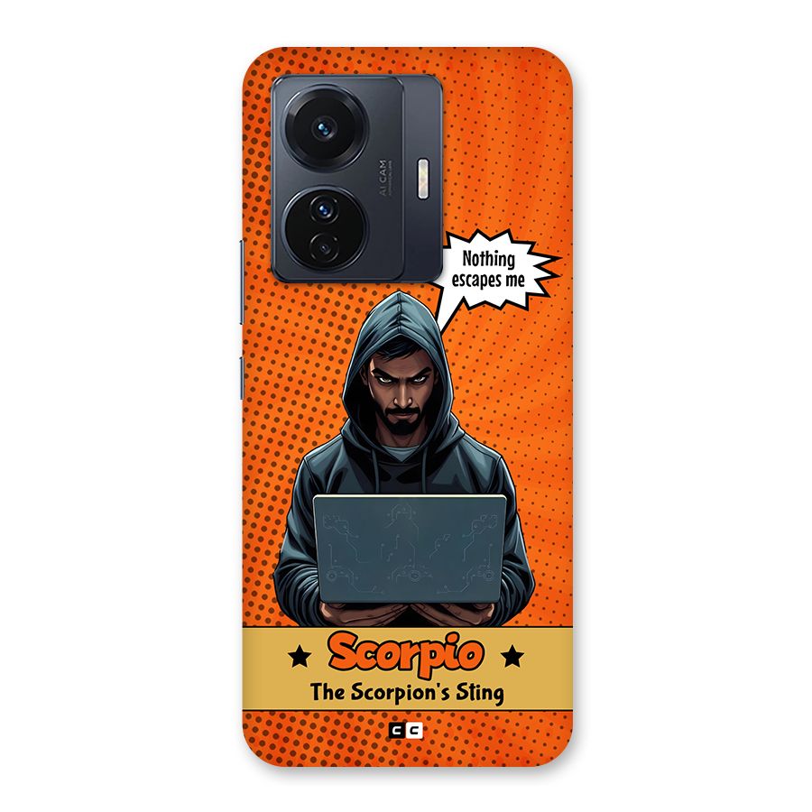 Scorpio Warning Back Case for Vivo T1 Pro