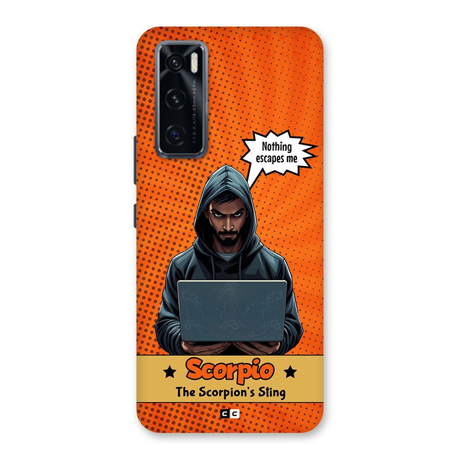 Scorpio Warning Back Case for Vivo V20 SE