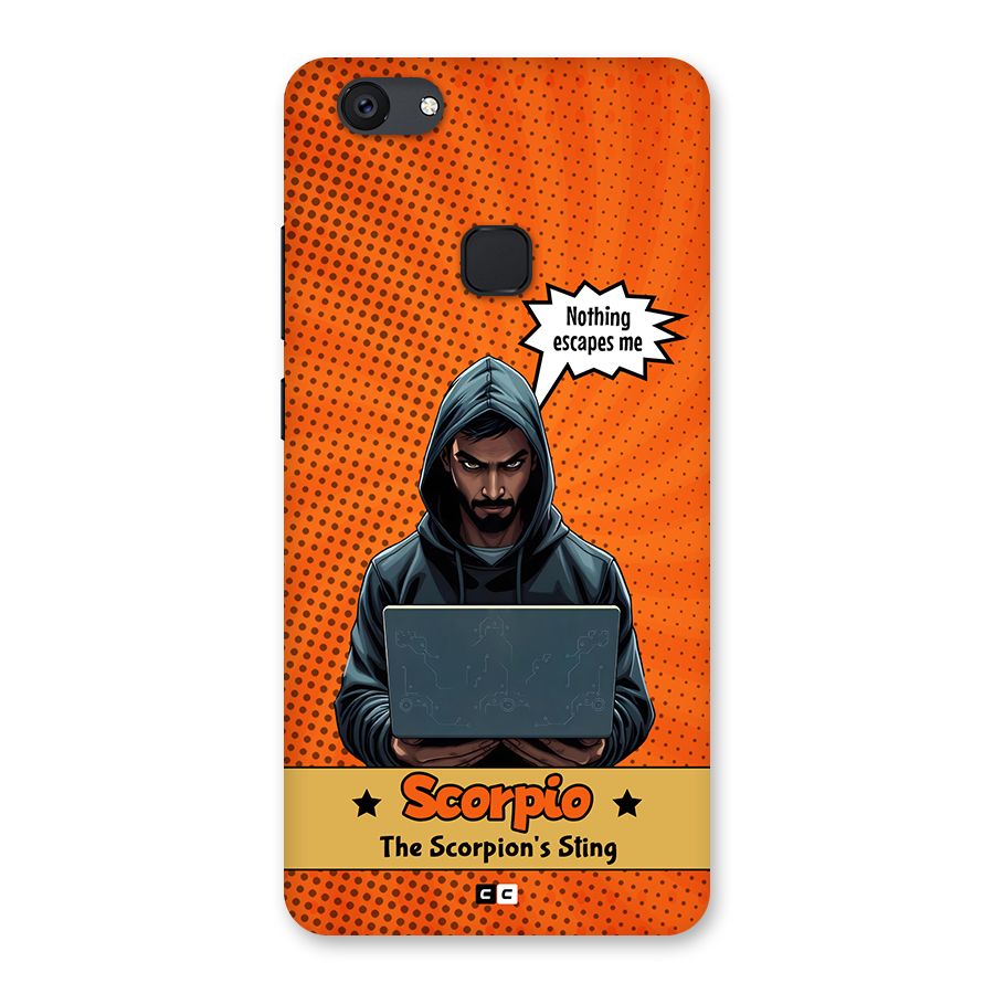 Scorpio Warning Back Case for Vivo V7 Plus