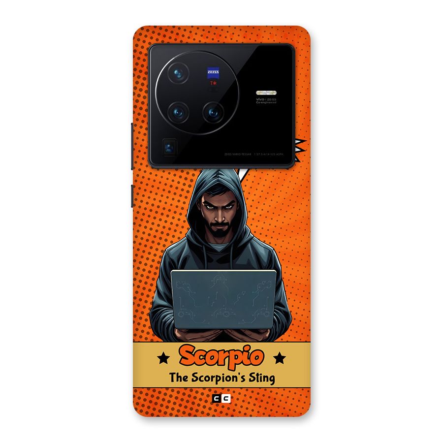 Scorpio Warning Back Case for Vivo X80 Pro