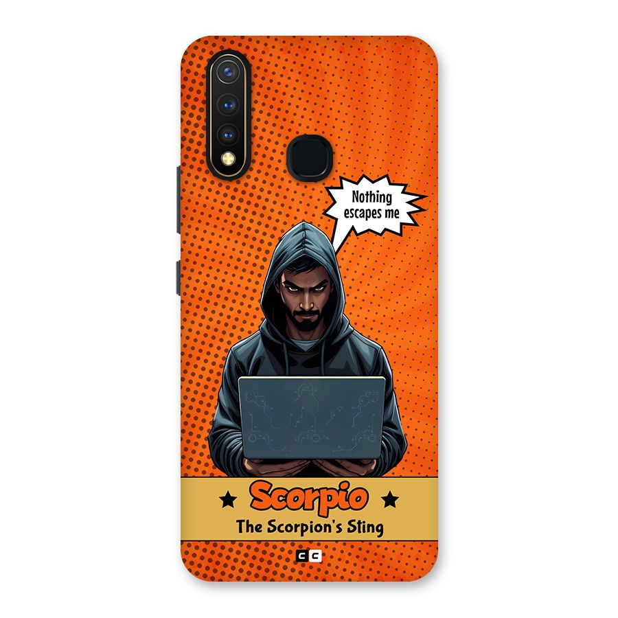 Scorpio Warning Back Case for Vivo Y19