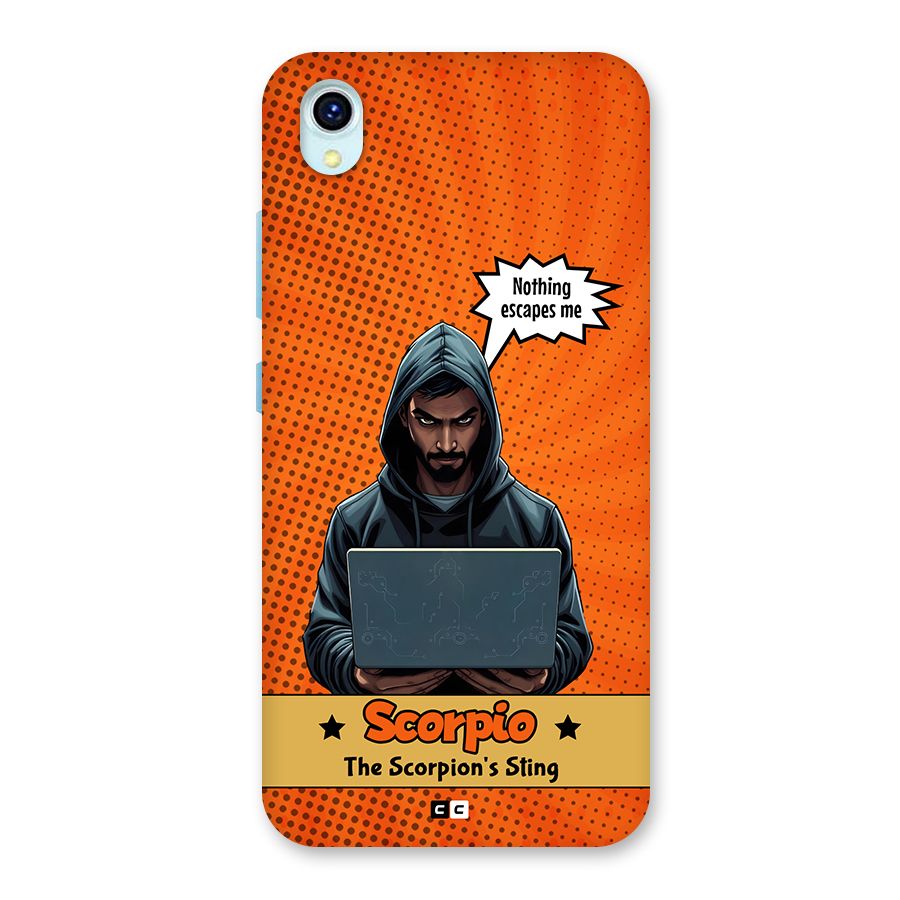 Scorpio Warning Back Case for Vivo Y1s
