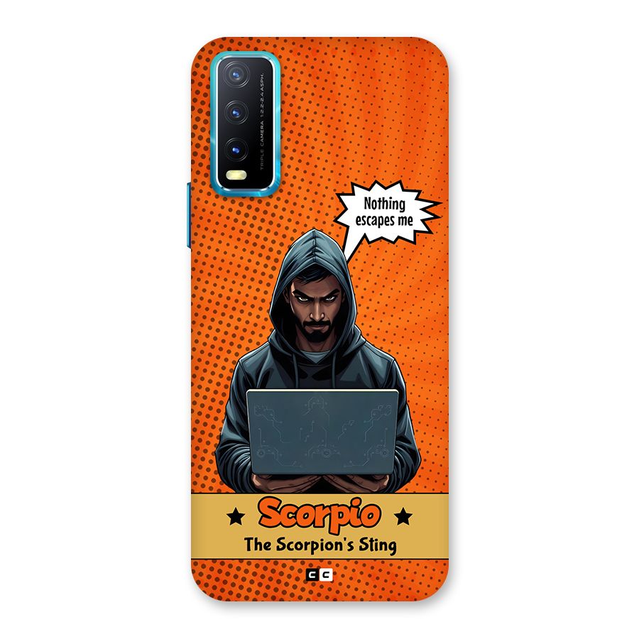Scorpio Warning Back Case for Vivo Y20G