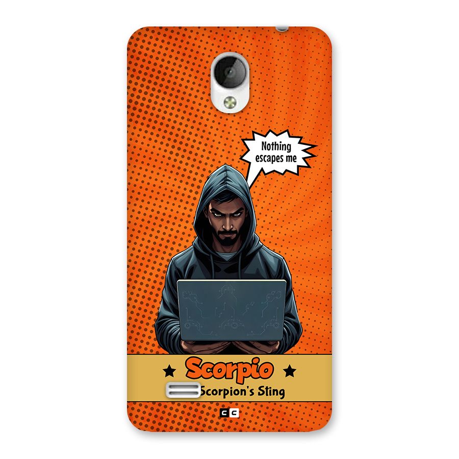 Scorpio Warning Back Case for Vivo Y21