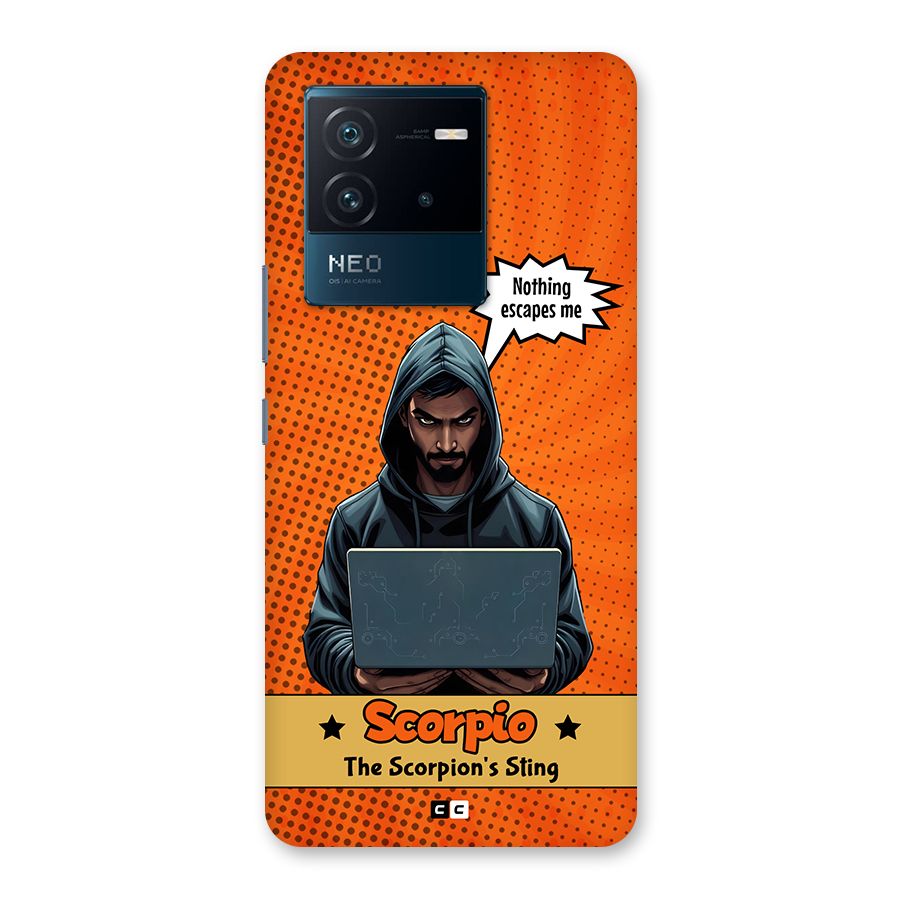 Scorpio Warning Back Case for Vivo iQOO Neo 6 5G
