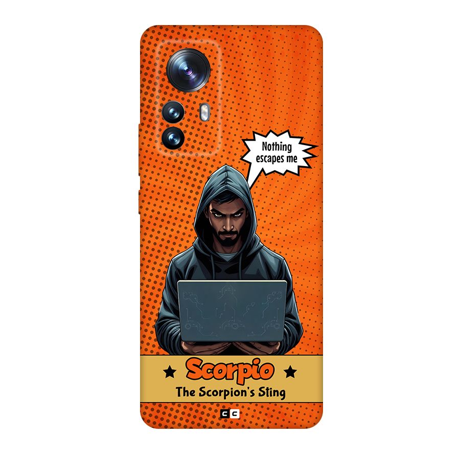 Scorpio Warning Back Case for Xiaomi 12 Pro