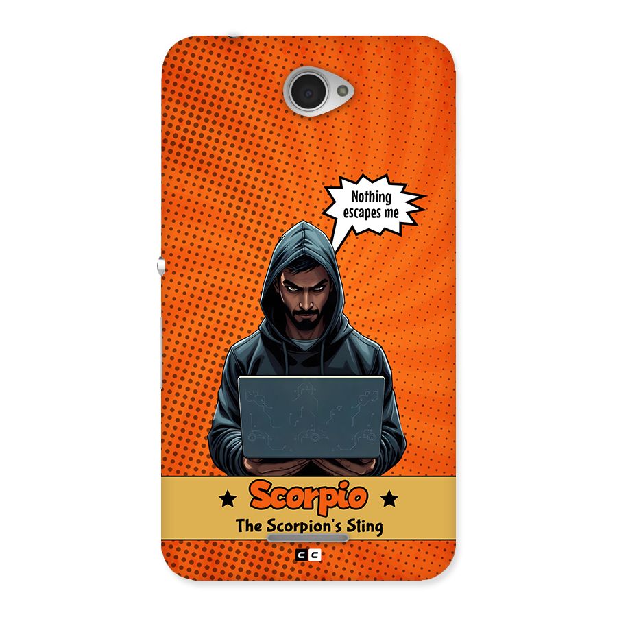 Scorpio Warning Back Case for Xperia E4