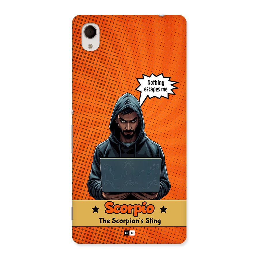 Scorpio Warning Back Case for Xperia M4 Aqua