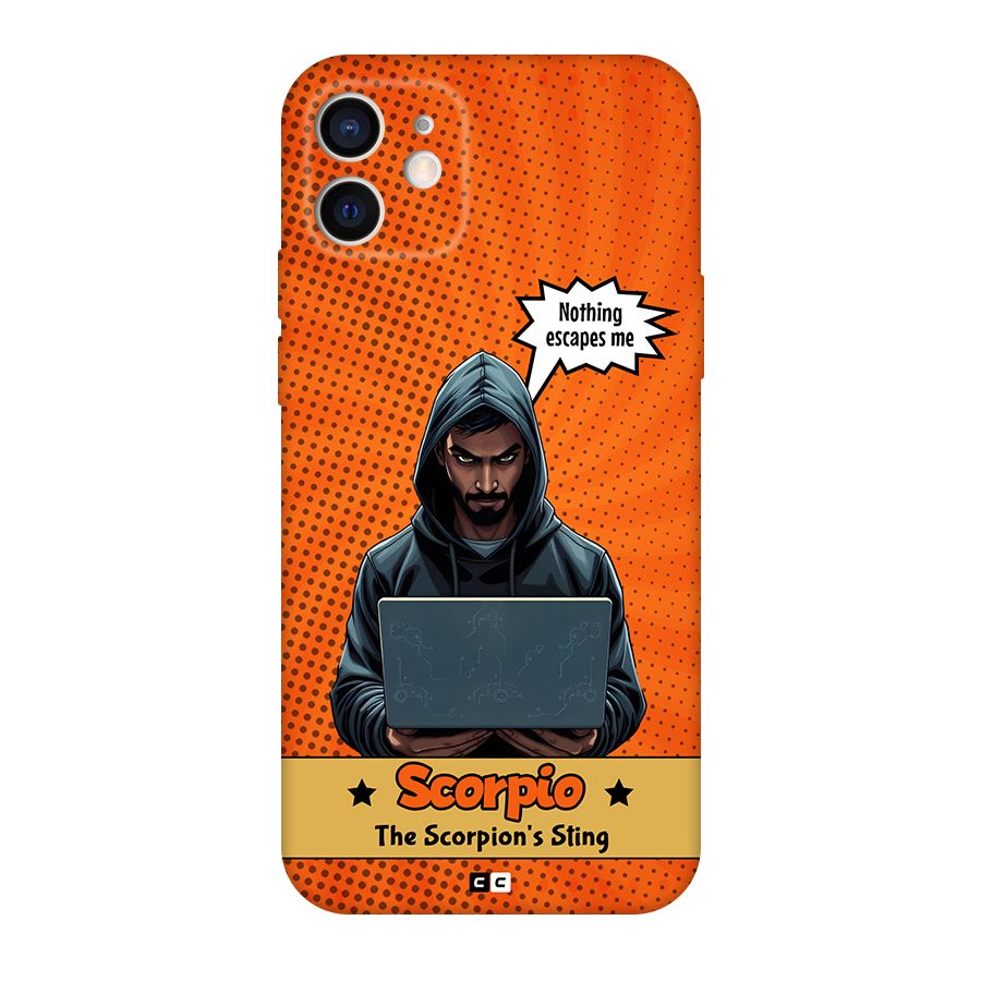 Scorpio Warning Back Case for iPhone 12 Pro