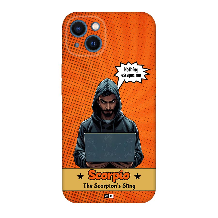 Scorpio Warning Back Case for iPhone 13