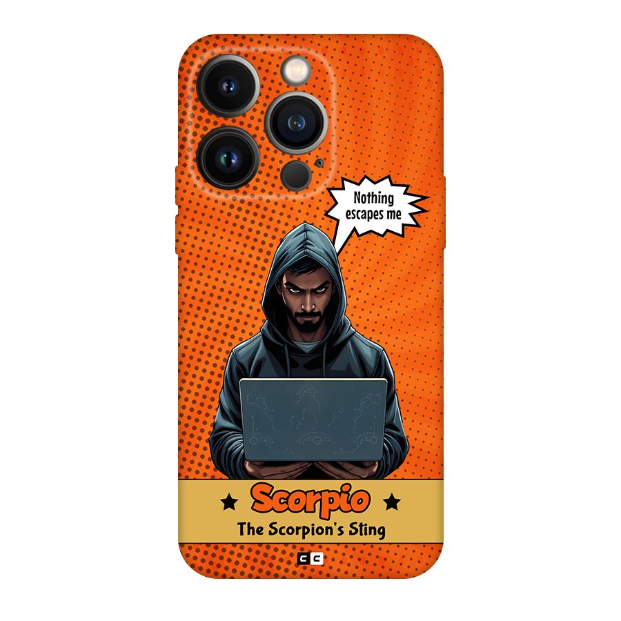Scorpio Warning Back Case for iPhone 14 Pro