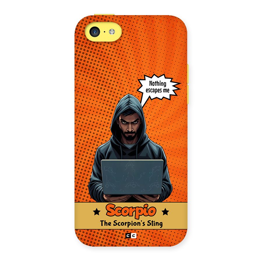 Scorpio Warning Back Case for iPhone 5C