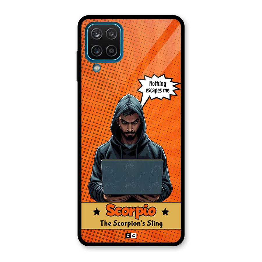 Scorpio Warning Glass Back Case for Galaxy A12