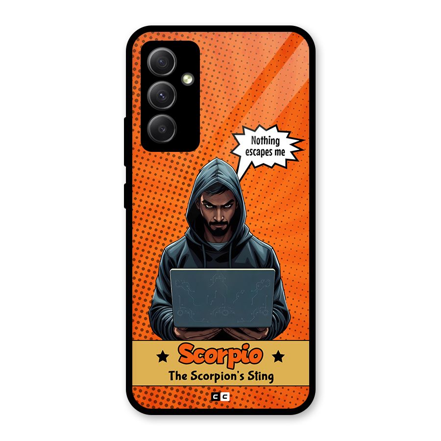 Scorpio Warning Glass Back Case for Galaxy A34