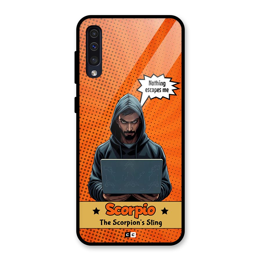 Scorpio Warning Glass Back Case for Galaxy A50s