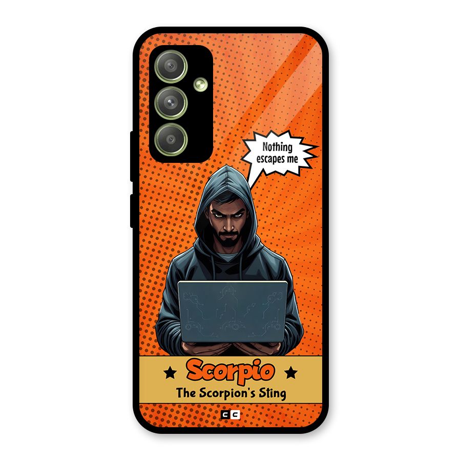 Scorpio Warning Glass Back Case for Galaxy A54