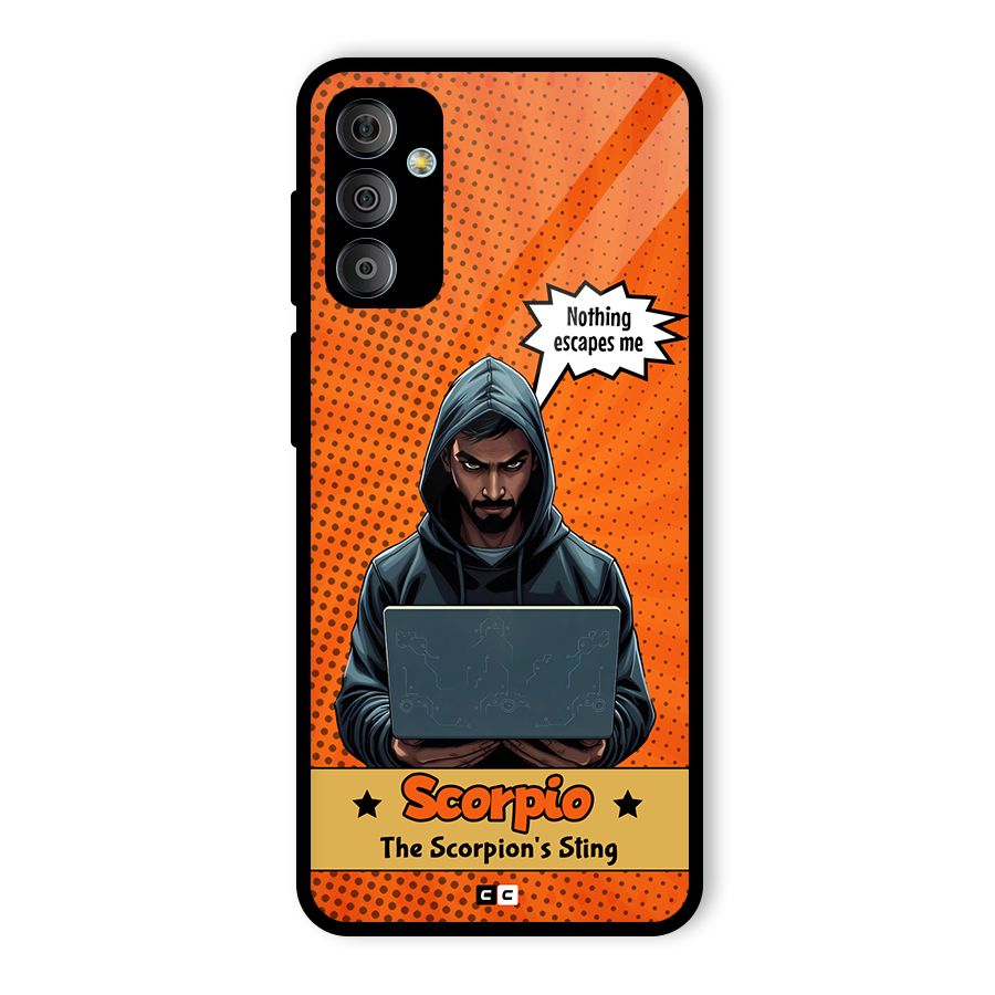 Scorpio Warning Glass Back Case for Galaxy F23