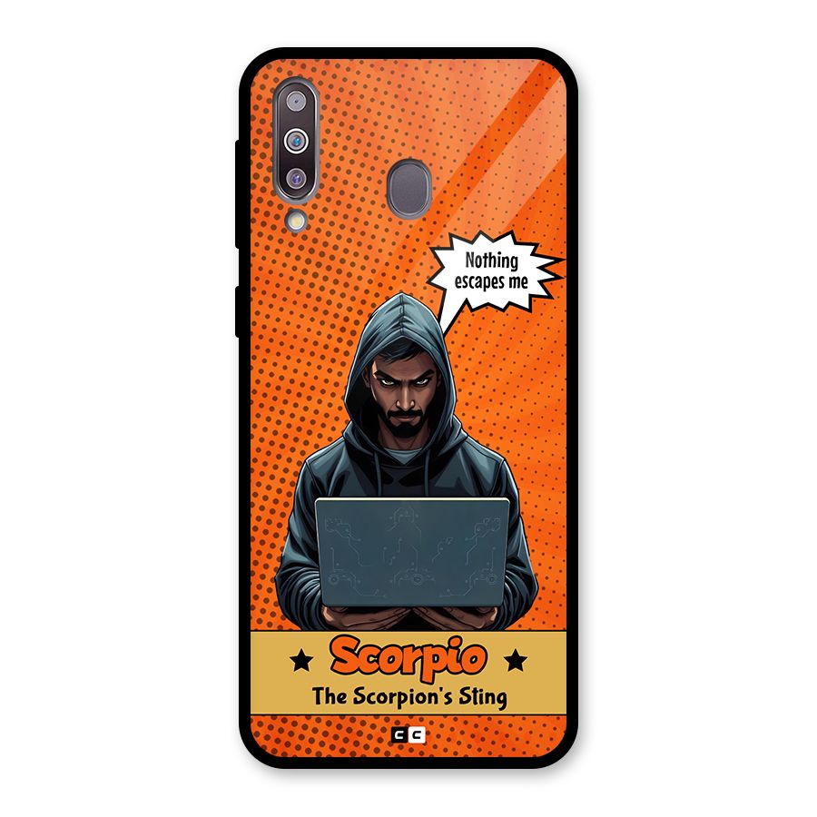 Scorpio Warning Glass Back Case for Galaxy M30