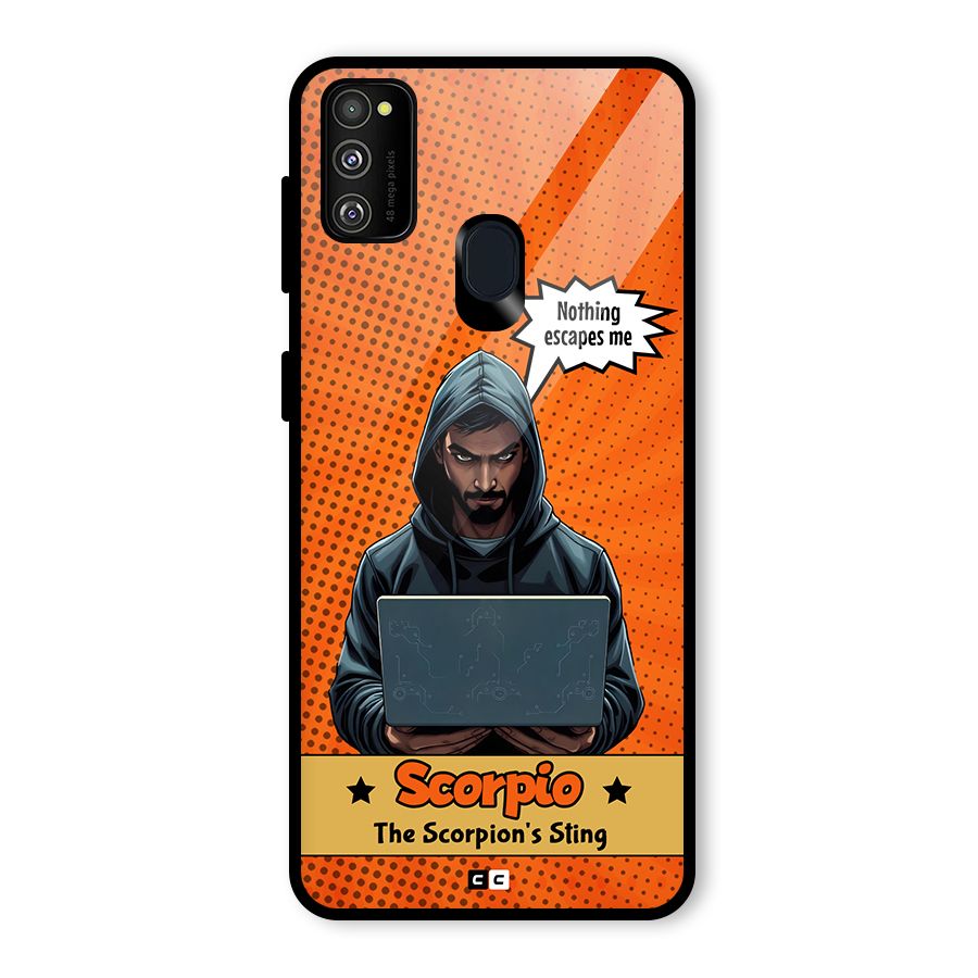 Scorpio Warning Glass Back Case for Galaxy M30s