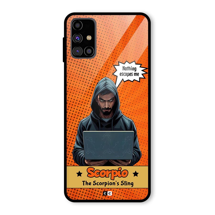 Scorpio Warning Glass Back Case for Galaxy M31s