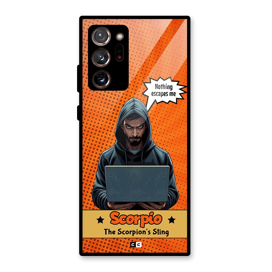 Scorpio Warning Glass Back Case for Galaxy Note 20 Ultra