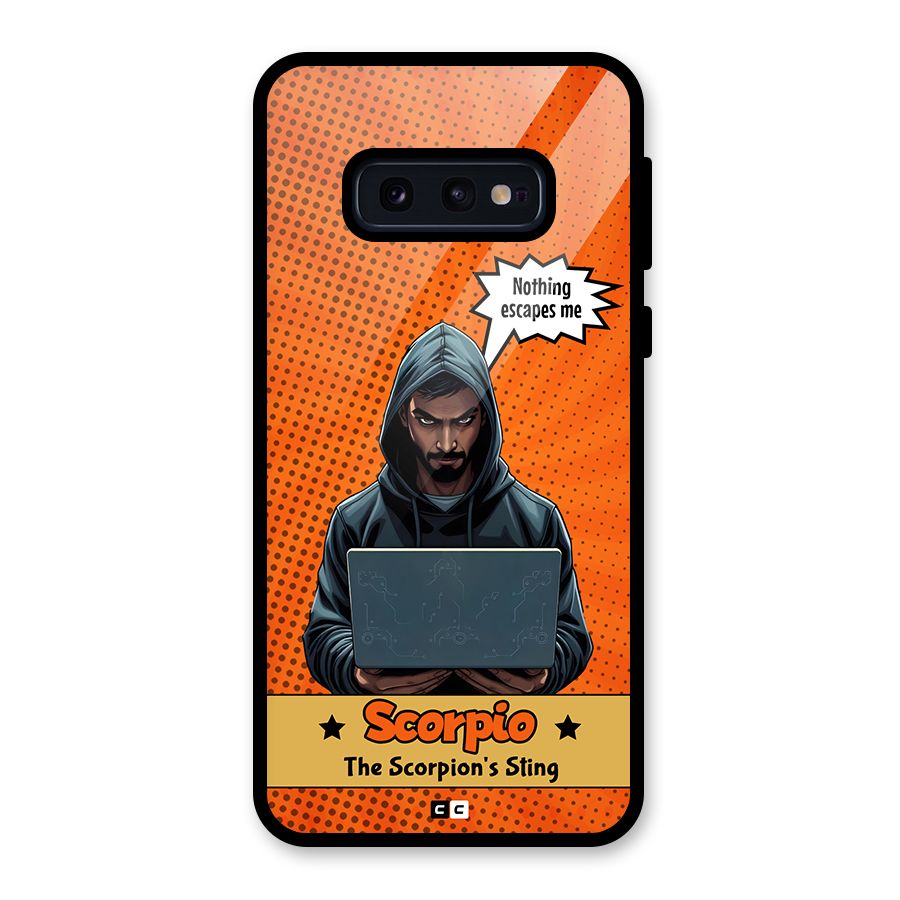 Scorpio Warning Glass Back Case for Galaxy S10e