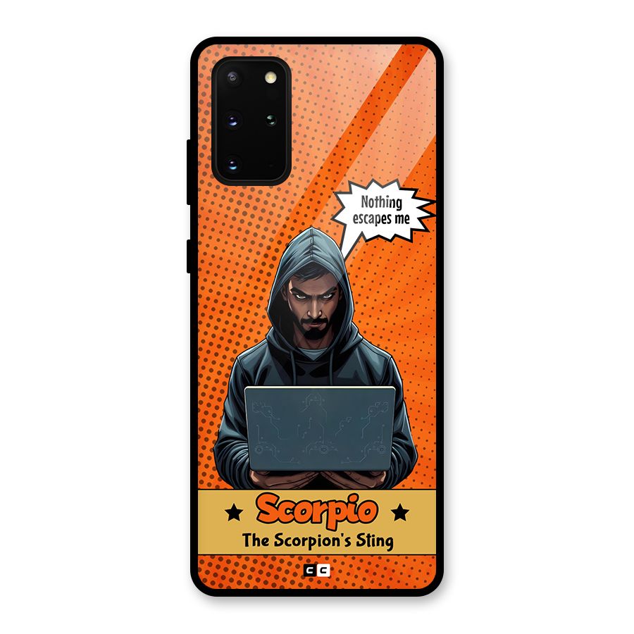 Scorpio Warning Glass Back Case for Galaxy S20 Plus