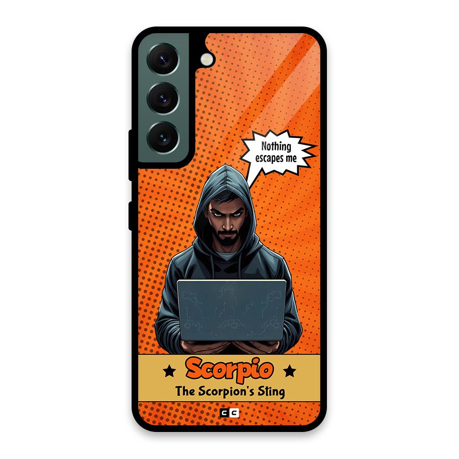 Scorpio Warning Glass Back Case for Galaxy S22 5G