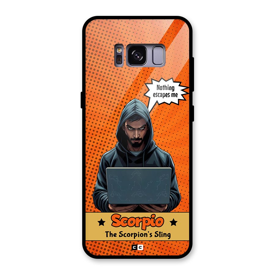 Scorpio Warning Glass Back Case for Galaxy S8