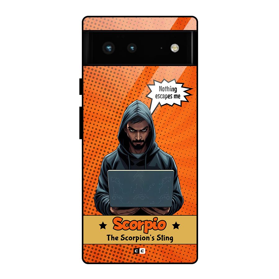 Scorpio Warning Glass Back Case for Google Pixel 6