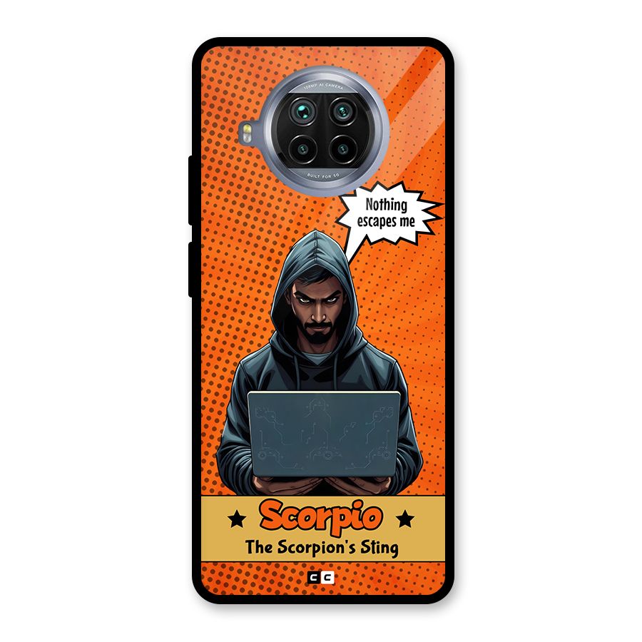 Scorpio Warning Glass Back Case for Mi 10i