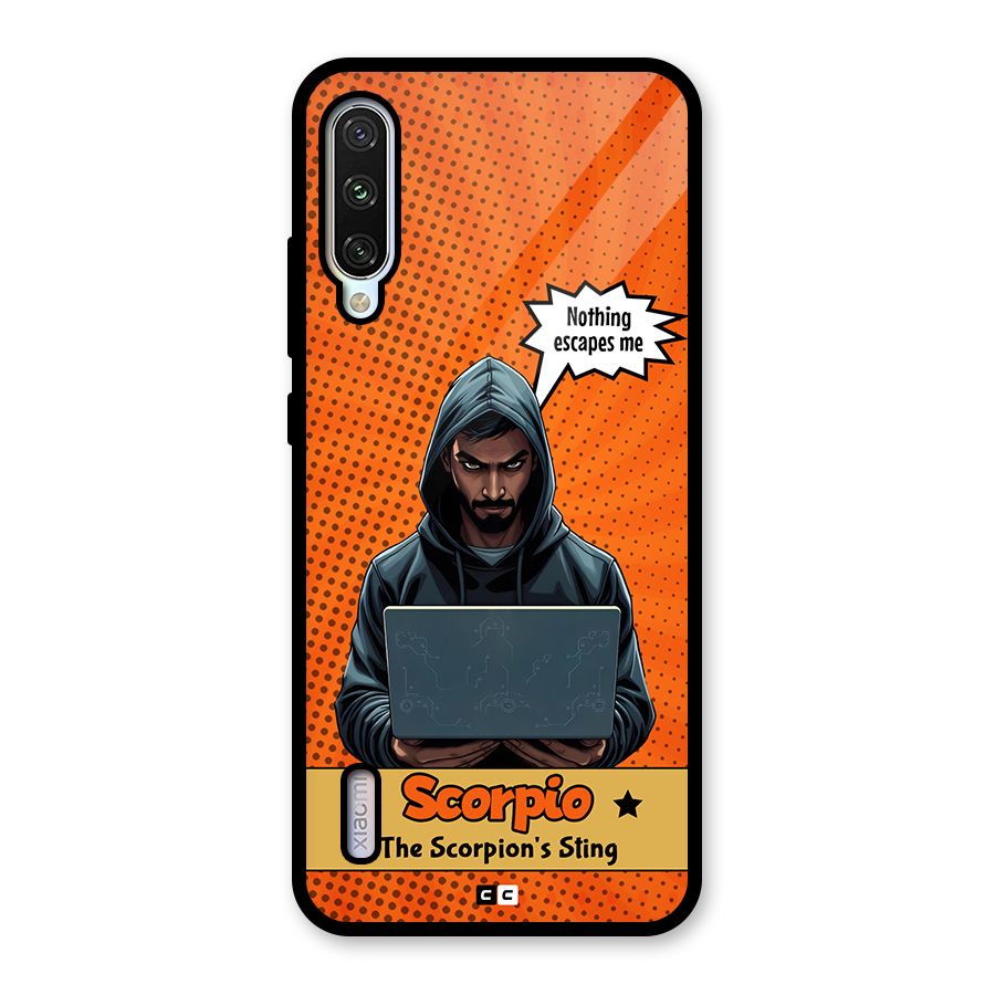 Scorpio Warning Glass Back Case for Mi A3