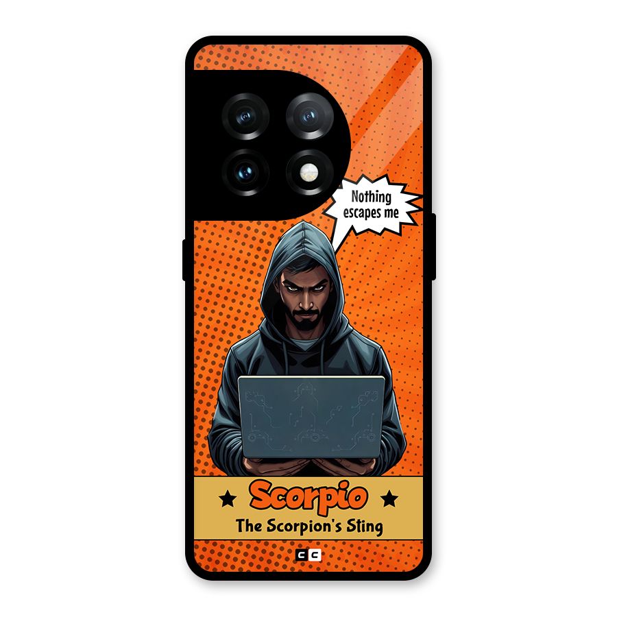 Scorpio Warning Glass Back Case for OnePlus 11