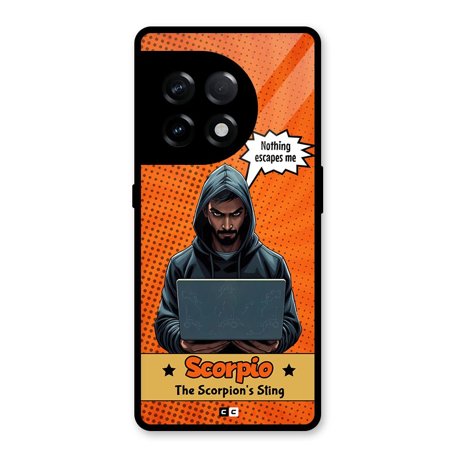 Scorpio Warning Glass Back Case for OnePlus 11R