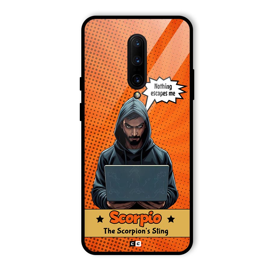 Scorpio Warning Glass Back Case for OnePlus 7 Pro