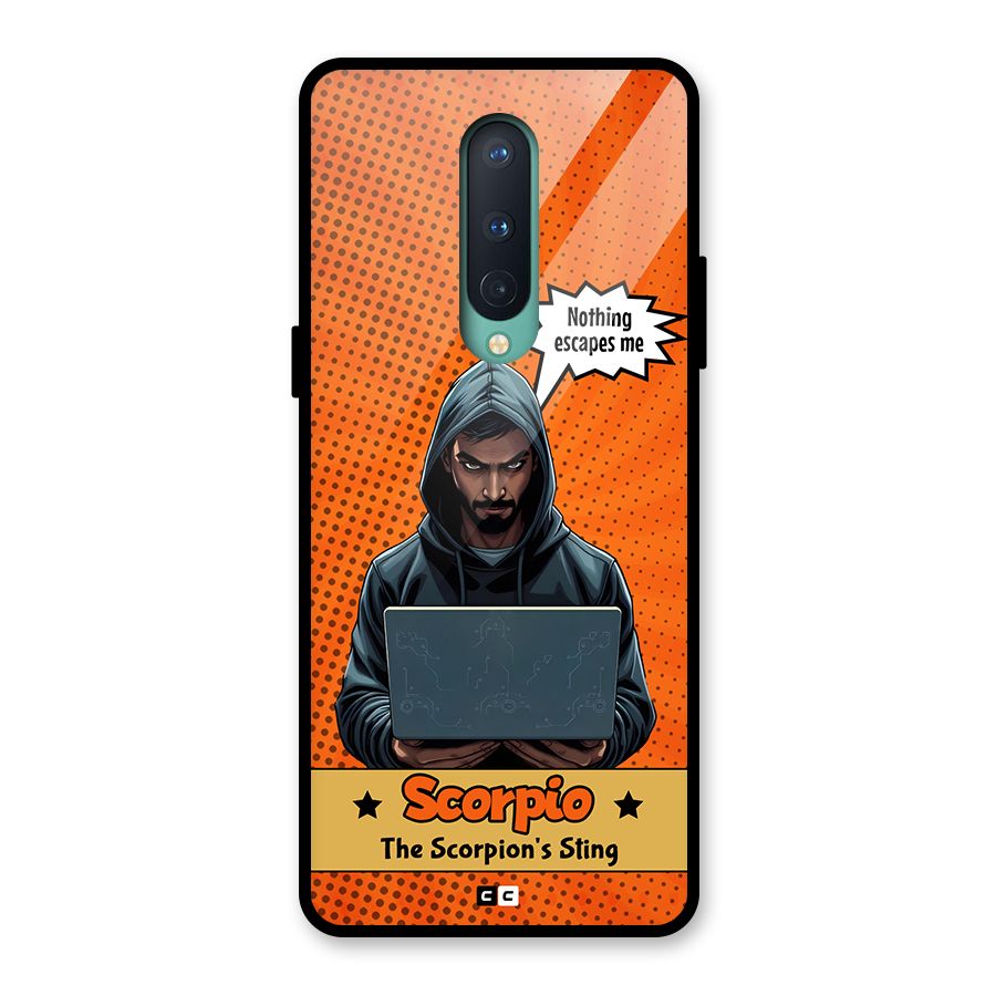 Scorpio Warning Glass Back Case for OnePlus 8