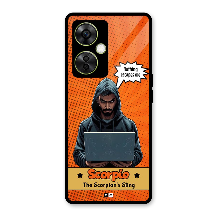 Scorpio Warning Glass Back Case for OnePlus Nord CE 3 Lite