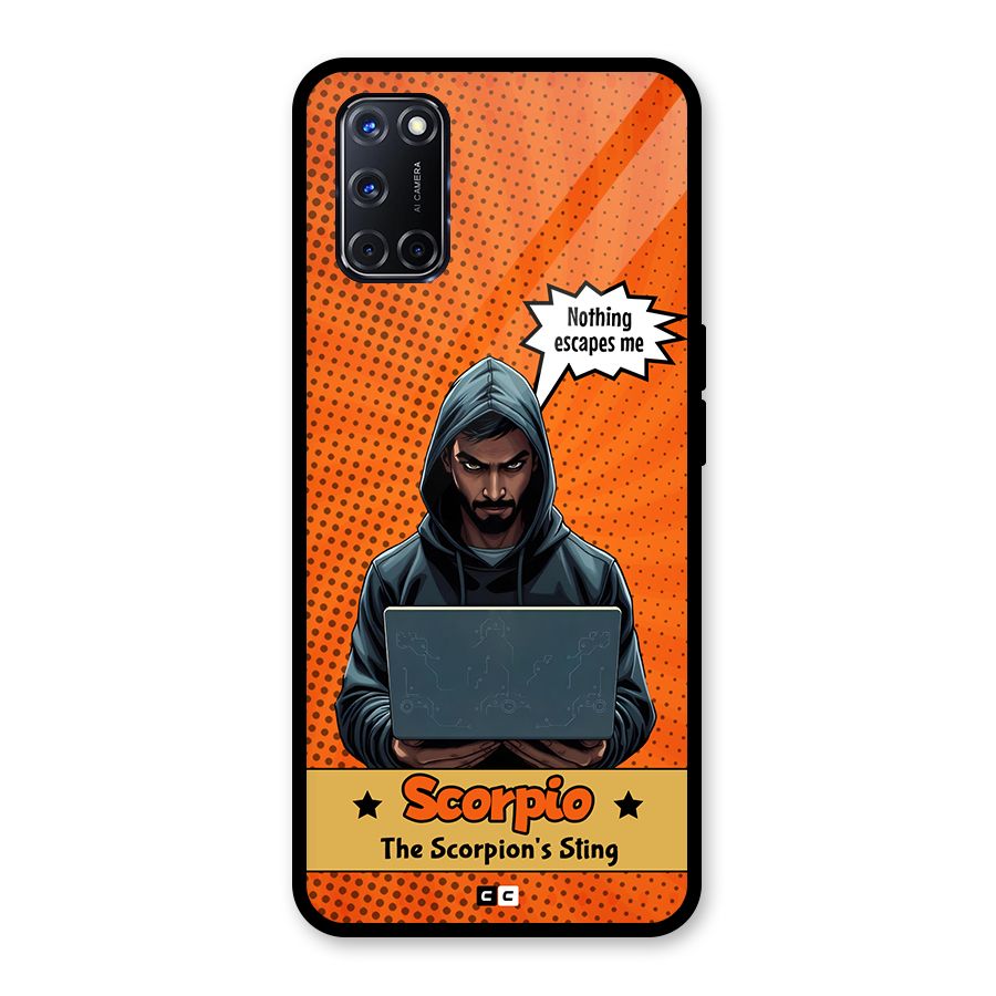 Scorpio Warning Glass Back Case for Oppo A52