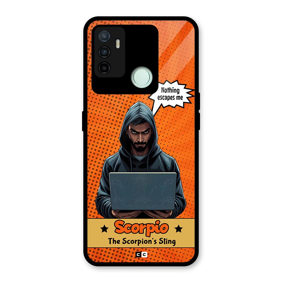 Scorpio Warning Glass Back Case for Oppo A53